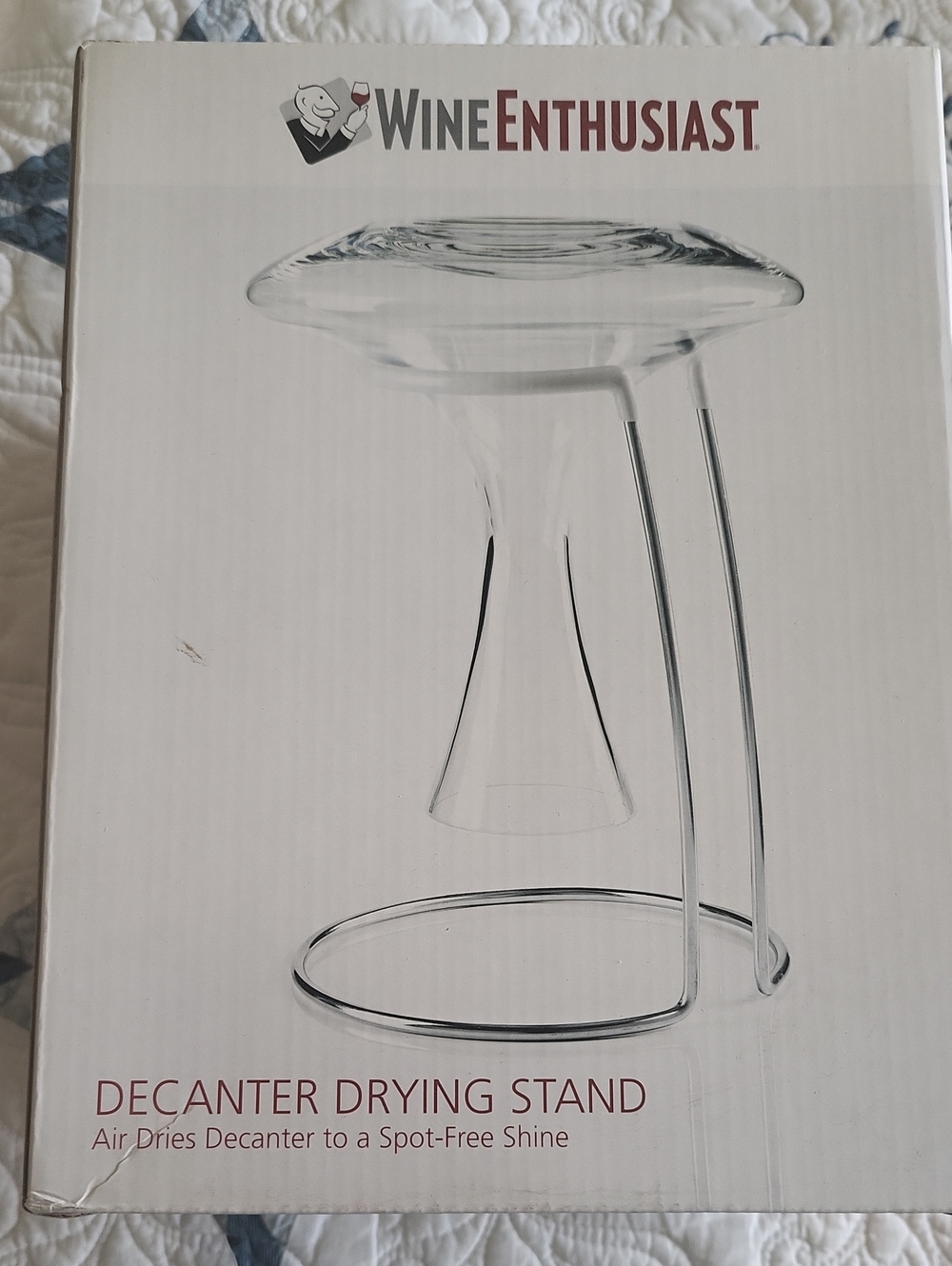 Wine Enthusiast Decanter Drying Stand - Clear